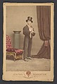 [Studio Portrait of a Japanese Man in Western Clothing], Raimund von Stillfried  Austrian, Albumen silver print with applied color