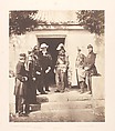 Group at Head Quarters, Roger Fenton  British, Salted paper print from glass negative