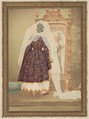 [La Comtesse in robe de piqué or as Judith (?)], Pierre-Louis Pierson  French, Albumen silver print from glass negative with applied color
