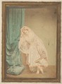 [La Comtesse in robe de piqué or as Judith (?)], Pierre-Louis Pierson  French, Albumen silver print from glass negative with applied color