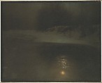 Moonlight - Winter, Edward J. Steichen American, born Luxembourg, Platinum print with applied color