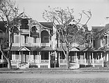 [Folk Victorian Houses, Ocean Grove, New Jersey], Walker Evans  American, Film negative