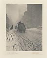 Winter - Fifth Avenue, Alfred Stieglitz American, Photogravure