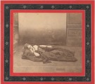 [La Comtesse Reclining in Dark Dress with Chain Around Neck], Pierre-Louis Pierson  French, Albumen silver print from glass negative