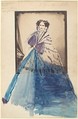 [La Comtesse in Lace Shawl], Pierre-Louis Pierson  French, Salted paper print from glass negative with applied color