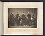 Sherman and His Generals, George N. Barnard American, Albumen silver print from glass negative