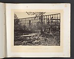 Trestle Bridge at Whiteside, George N. Barnard American, Albumen silver print from glass negative