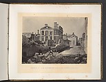 Ruins of the Pinckney Mansion, Charleston, South Carolina, George N. Barnard  American, Albumen silver print from glass negative