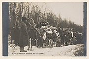 Peasant Carts with Funeral Wreaths, Aleksey Ivanovich Saveliev  Russian, Gelatin silver print