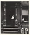 [Man in Undershirt Standing in Doorway, Woman Leaning on Window Sill, 406 West 25th Street, New York], Sid Grossman (American, 1913–1955), Gelatin silver print