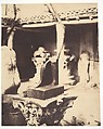 [Fragment of an Egyptian Statue in the Museum at Cherchell, Algeria], John Beasley Greene (American, active France, 1832–1856), Salted paper print from paper negative