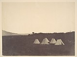 [Tents, Algeria], John Beasley Greene (American, active France, 1832–1856), Salted paper print from paper negative