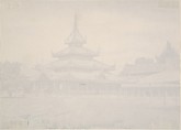 Amerapoora, Palace of the White Elephant, Linnaeus Tripe (British, Devonport (Plymouth Dock) 1822–1902 Devonport), Salted paper print from waxed(?) paper negative