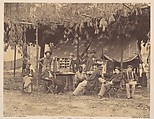 Chief Officer and Clerks of the Ambulance Department, 9th Army Corps, in Front of Petersburg, Virginia, Timothy H. O'Sullivan  American, born Ireland, Albumen silver print from glass negative