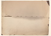 Naval Blockade, Alexander Gardner American, Scottish, Albumen silver print from glass negative