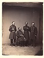 General William Ward and Staff, Mathew B. Brady  American, born Ireland, Albumen silver print from glass negative