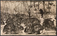 Great Sport Shooting Rabbits in Iowa, William H. Martin  American, Gelatin silver print