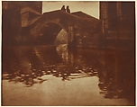 Venezianische Brücke, Heinrich Kühn  Austrian, born Germany, Gum bichromate print