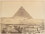 Pyramides de Gizèh, Gustave Le Gray (French, 1820–1884), Albumen silver print from glass negative