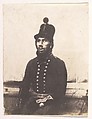 [Soldier], Calvert Richard Jones  British, Welsh, Salted paper print from paper negative