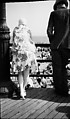 [Man and Woman on Coney Island Boardwalk, From Behind, Coney Island, New York], Walker Evans  American, Film negative