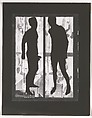 [Two Men in Silhouette], Mark Morrisroe  American, Gelatin silver print