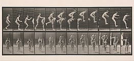 [Boys Playing Leap Frog], Eadweard Muybridge  British and American, Collotype