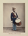 Artillery, Musician, Oliver H. Willard  American, Albumen silver print from glass negative with applied color