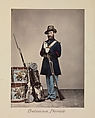 Ordnance, Private, Oliver H. Willard  American, Albumen silver print from glass negative with applied color