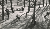 After School in the Tuileries, Paris, André Kertész American, born Hungary, Gelatin silver print
