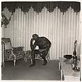 Charles Atlas seated in his Palm Beach home, Florida, Diane Arbus American, Gelatin silver print