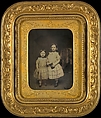 [Two Girls], Unknown, Daguerreotype