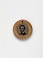 [Presidential Campaign Medal with portraits of Abraham Lincoln and Hannibal Hamlin], Unknown, Tintype