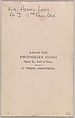 Private William Henry Lord, Company I, Eleventh Kansas Volunteer Cavalry, George Wertz (American, active Kansas City, Missouri, 1860s), Albumen silver print from glass negative