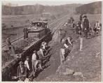 Excavating for "Y" at Devereaux Station, Orange & Alexandria Railroad, Andrew Joseph Russell American, Albumen silver print from glass negative
