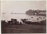 [Distant View of Landing, Belle Plain, Virginia], Timothy H. O'Sullivan  American, born Ireland, Albumen silver print from glass negative