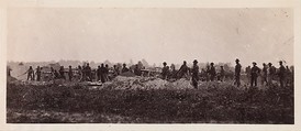 Pennsylvania Light Artillery, Battery B, Petersburg, Virginia, Timothy H. O'Sullivan American, born Ireland, Albumen silver print from glass negative