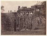 Bridge on Orange and Alexandria Rail Road, as Repaired by Army Engineers under Colonel Herman Haupt, Andrew Joseph Russell American, Albumen silver print from glass negative