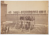 Execution of the Conspirators, Alexander Gardner American, Scottish, Albumen silver print from glass negative