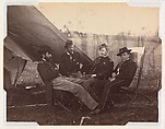 [Four Officers], Alexander Gardner  American, Scottish, Albumen silver print from glass negative
