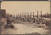 [Supply Steamers at Nashville, Tennessee], Rodney Poole  American, Albumen silver print from glass negative