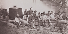 Bridge Across Pamunkey River, near White House, Timothy H. O&#39;Sullivan (American, born Ireland, 1840–1882), Albumen silver print from glass negative