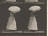 [Woman Opening Parasol], Eadweard Muybridge (British and American, Kingston upon Thames 1830–1904 Kingston upon Thames), Collotype