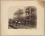 [Men at Work Beside the Launching Chains of the "Great Eastern"], Robert Howlett  British, Albumen silver print from glass negative