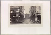 Rue du Contrat-Social, de la rue de la Tonnellerie, Charles Marville French, Albumen silver print from glass negative