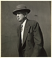 [Male Pedestrian in Dark Suit and Bowler Hat, Detroit (for Fortune Magazine Article "Labor Anonymous")], Walker Evans  American, Gelatin silver print