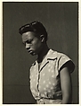 [Female Pedestrian in Print Blouse, Detroit (for Fortune Magazine Article "Labor Anonymous")], Walker Evans  American, Gelatin silver print