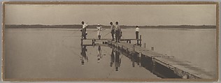 [Children Fishing], William James Mullins  American, Platinum print