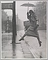 Jumping a Puddle, Martin Munkácsi American, born Hungary, Gelatin silver print