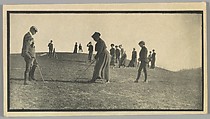 [Students and Teachers Playing Golf on Thomas Ridge near Hillside Home School, Spring Green, Wisconsin], Frank Lloyd Wright  American, Collotype